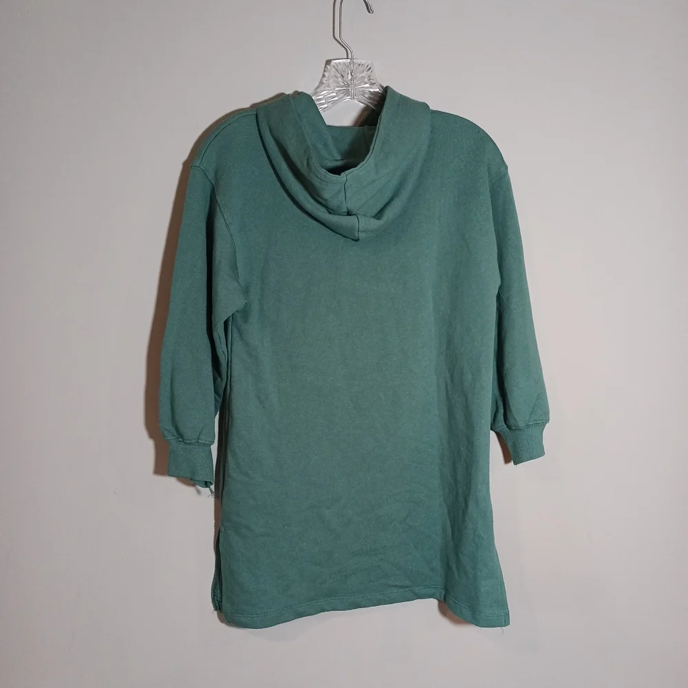 Zara X WB Looney Tunes Bugs Bunny Hoodie Dress in Green Girls Size 8/9 New